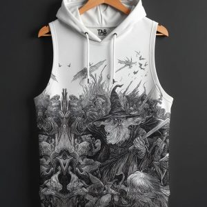 Dark Mage Drip - PRINTED HOODIE SANDO#18