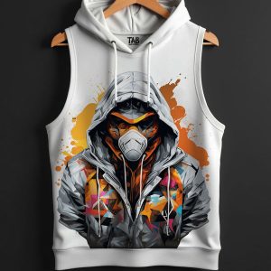 Chromashade - PRINTED HOODIE SANDO # 2