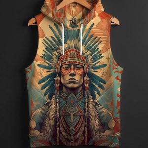 Tribe- PRINTED HOODIE SANDO # 3